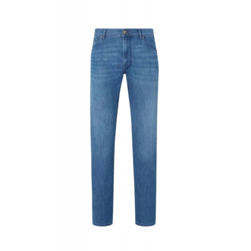 BLUGI CORNELIANI, 7.2 o.z. stretch denim jeans, Blue