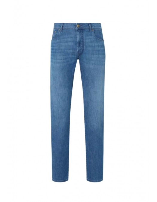 BLUGI CORNELIANI, 7.2 o.z. stretch denim jeans, Blue - 274JG22720135006