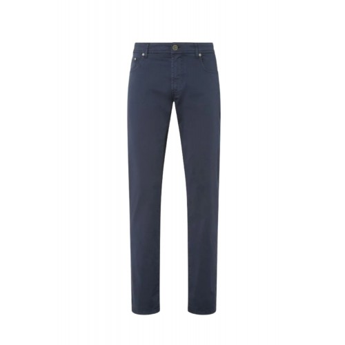Jeans CORNELIANI, dyed stretch cotton jeans, Bleumarin