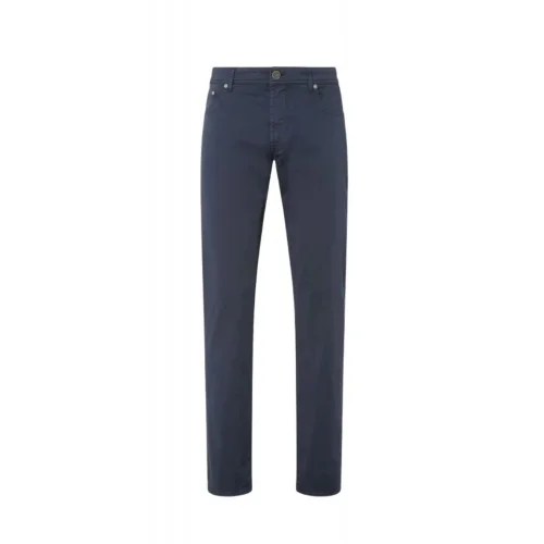 Jeans CORNELIANI, dyed stretch cotton jeans, Bleumarin