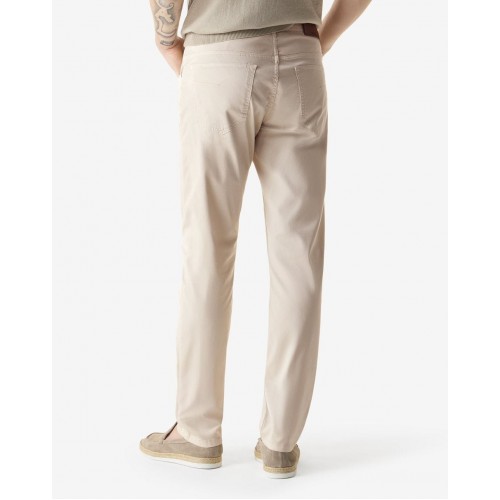 Jeans CORNELIANI, dyed stretch cotton jeans, Cream