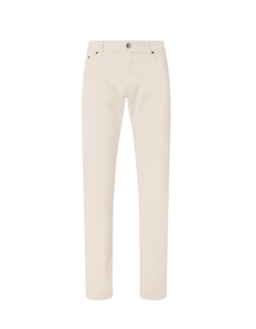 Jeans CORNELIANI, dyed stretch cotton jeans, Cream - 274JL22720172036