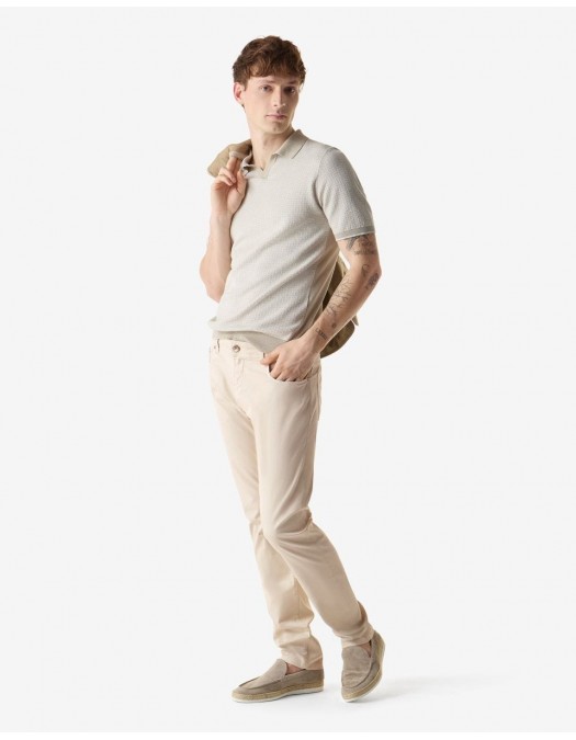 Jeans CORNELIANI, dyed stretch cotton jeans, Cream - 274JL22720172036