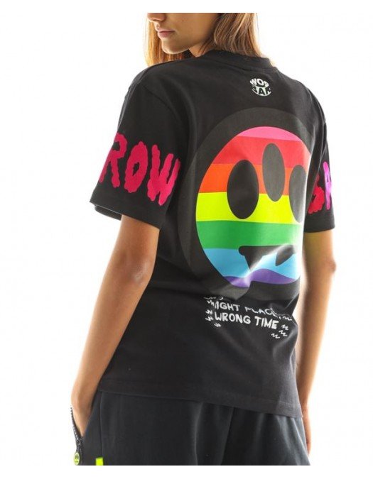 Tricou Barrow, Insertie colorata Rainbow, Bumbac - 27993110