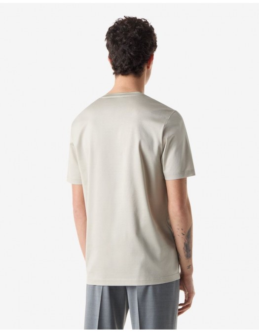 Tricou CORNELIANI, crew neck pure cotton t-shirt, Gri - 27G5002725000019