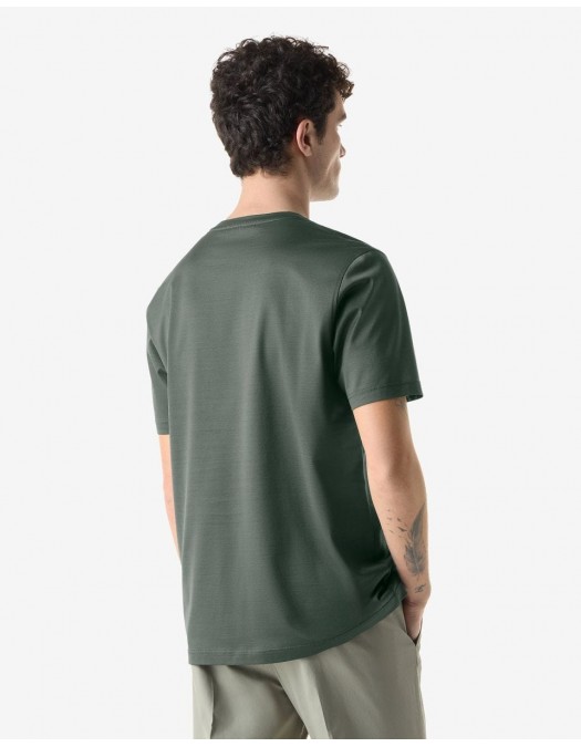 Tricou CORNELIANI, crew neck pure cotton t-shirt, Verde - 27G5002725000050