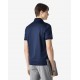 Tricou CORNELIANI, button-up lisle thread polo shirt, Bleumarin - 27G5012725000001
