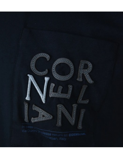 Tricou CORNELIANI, Navy Blue, Slim fit - 27G5822725040001