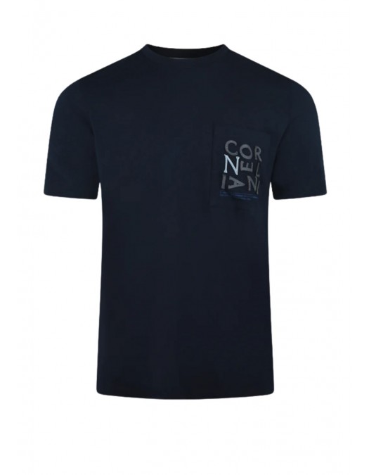 Tricou CORNELIANI, Navy Blue, Slim fit - 27G5822725040001