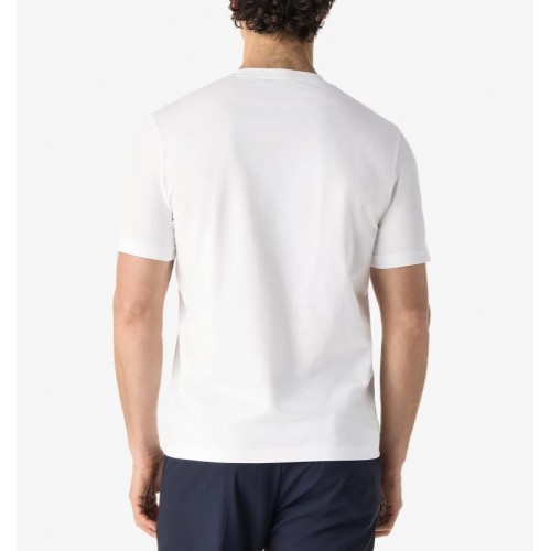 Tricou CORNELIANI, White crew neck stretch cotton jersey t-shirt