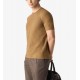 Tricou CORNELIANI, Ochre crew neck stretch cotton jersey - 27G5862725028033