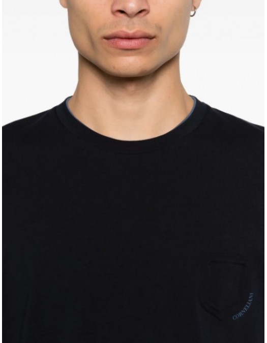 Tricou CORNELIANI, Legacy Crest Double Collar Stretch - 27G5892725041001