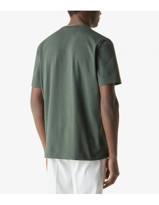 Tricou CORNELIANI, Green crew neck stretch jersey t-shirt - 27G5892725041050