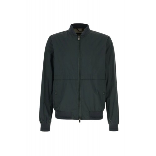 Jacheta CORNELIANI, zip-up bomber jacket, Dark Green