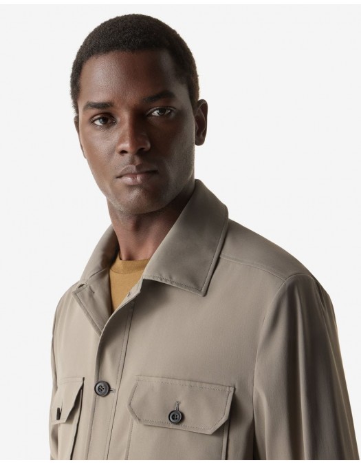 JACHETA CORNELIANI, Brown technical wool, Bej - 27LI232718523029