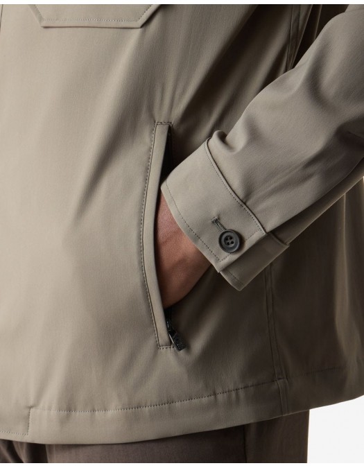 JACHETA CORNELIANI, Brown technical wool, Bej - 27LI232718523029