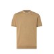 Tricou CORNELIANI, Beige crew neck silk and cotton knitwear - 27M5502725131033