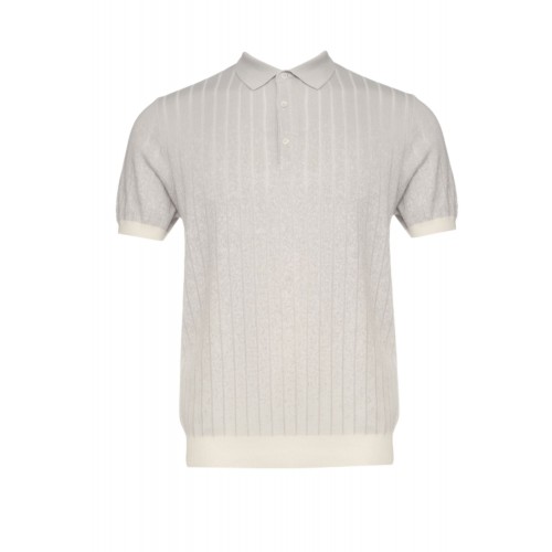 Tricou CORNELIANI, Cotton and silk polo shirt