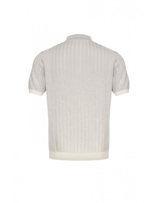 Tricou CORNELIANI, Cotton and silk polo shirt - 27M5512725100026