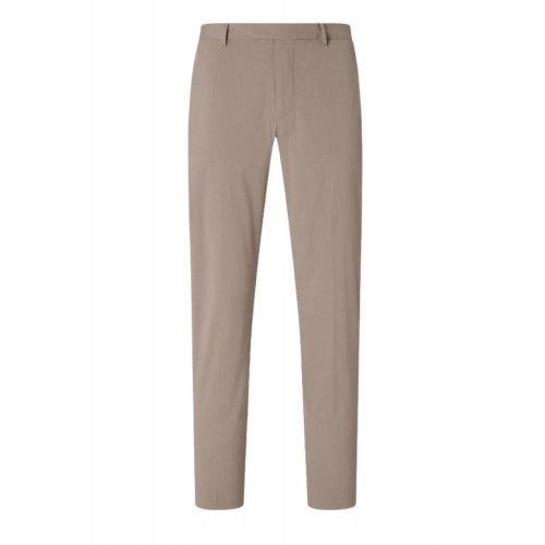 Pantaloni CORNELIANI, Dark beige technical wool chinos