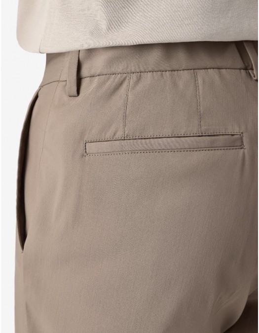 Pantaloni CORNELIANI, Dark beige technical wool chinos - 27X5302718523029