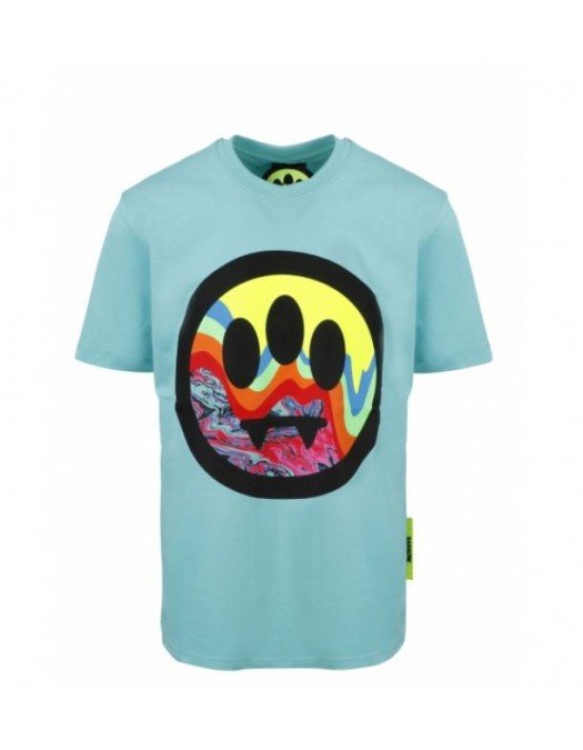 TRICOU BARROW, Albastru deschis, Print Smiley - 29134114 TRICOU BARROW, Albastru deschis, Print Smiley - 29134114