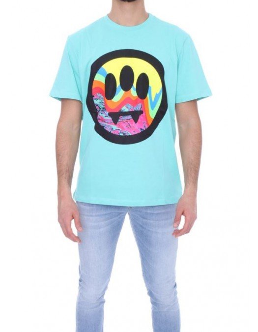 TRICOU BARROW, Albastru deschis, Print Smiley - 29134114 TRICOU BARROW, Albastru deschis, Print Smiley - 29134114