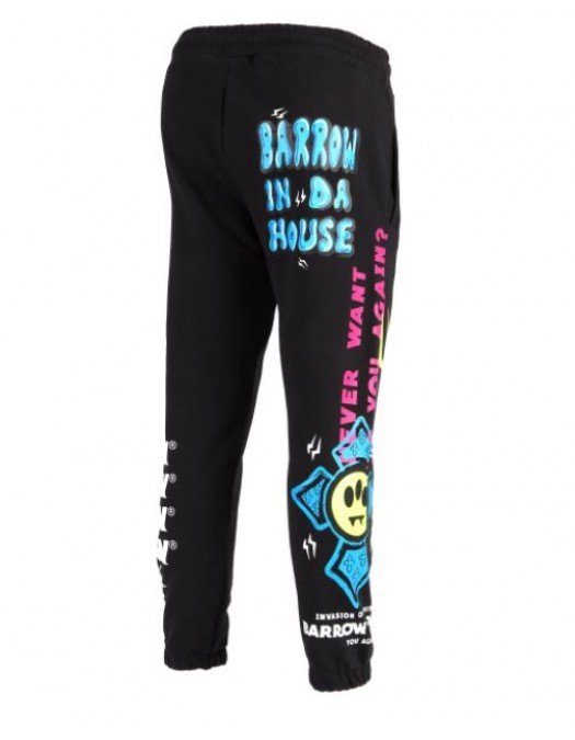 Pantaloni Barrow, Black, Insertii colorate - 28014110