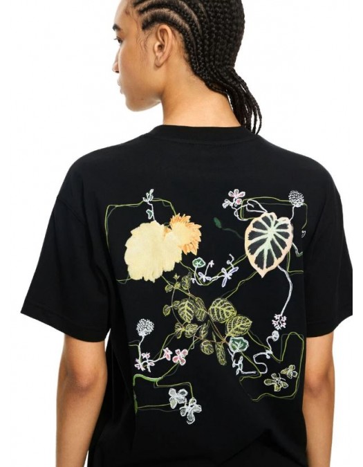 Tricou OFF WHITE, Arrow Leaves T-Shirt, Negru - 2AA089S26JER004W023