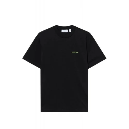Tricou OFF WHITE, Arrow Leaves T-Shirt, Negru