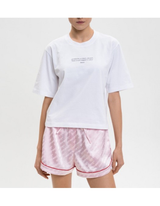 Tricou OFF WHITE, White T-shirt with Statement print - 2AA124S26JER006W003