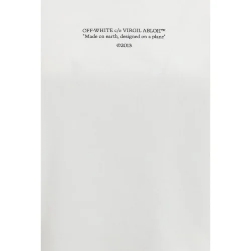 Tricou OFF WHITE, White T-shirt with Statement print, Alb