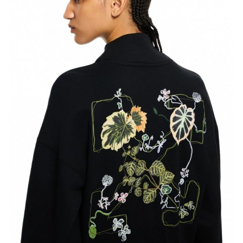 Hanorac OFF WHITE, Arrow Leaves Zip Up Sweatshirt