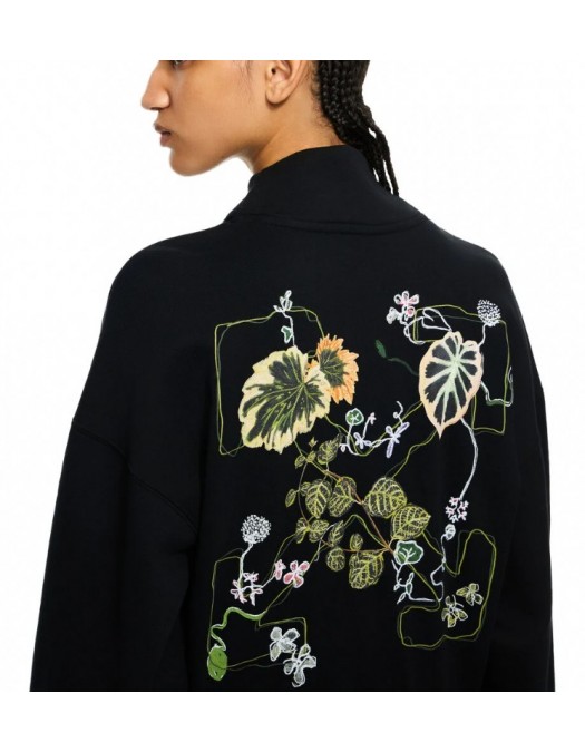 Hanorac OFF WHITE, Arrow Leaves Zip Up Sweatshirt - 2BE008S26FLE001W023