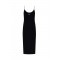 Rochie OFF WHITE, Black midi dress with contrasting OFF logo