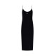 Rochie OFF WHITE, Black midi dress with contrasting OFF logo - 2DB55FC99JER001W003