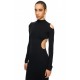 Rochie OFF WHITE, Sleek Meteor Dress, Negru - 2DB56JS26JER001W009