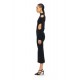 Rochie OFF WHITE, Sleek Meteor Dress, Negru - 2DB56JS26JER001W009