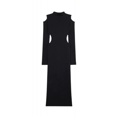 Rochie OFF WHITE, Sleek Meteor Dress, Negru