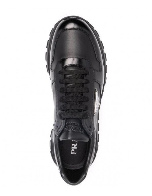 Sneakers PRADA, Black Logo-print, Lace-up sneakers - 2EE369FG0003LKIF0002