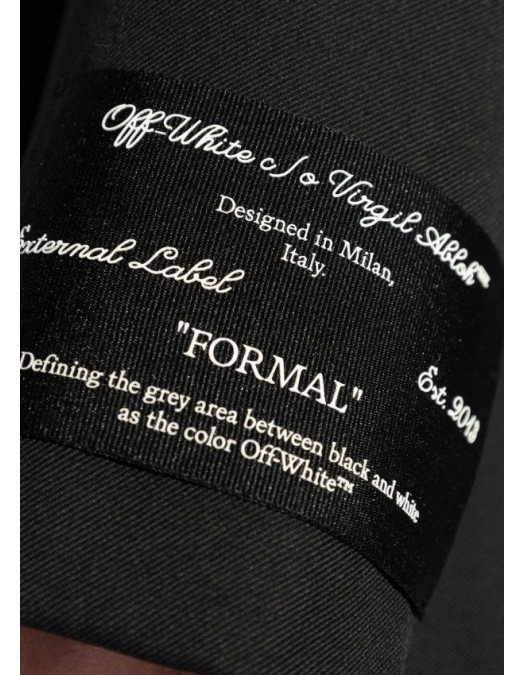 Sacou OFF WHITE,  wool blazer, Negru - 2EF099C99FAB002W003