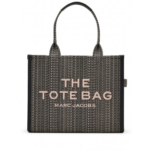 Geanta MARC JACOBS, The Monogram Jacquard, Large, Tote, Black, Beige