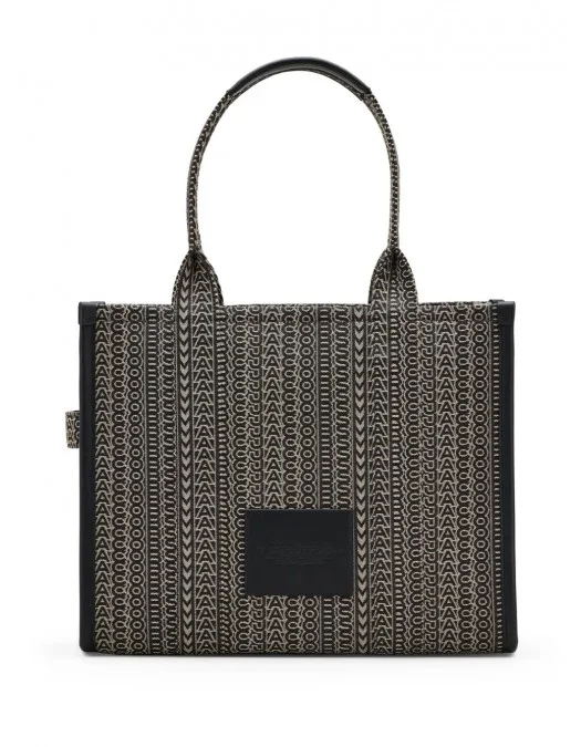 Geanta MARC JACOBS, The Monogram Jacquard, Large, Tote, Black, Beige - 2F4HTT014H05261 Geanta MARC JACOBS, The Monogram Jacquard, Large, Tote, Black, Beige - 2F4HTT014H05261