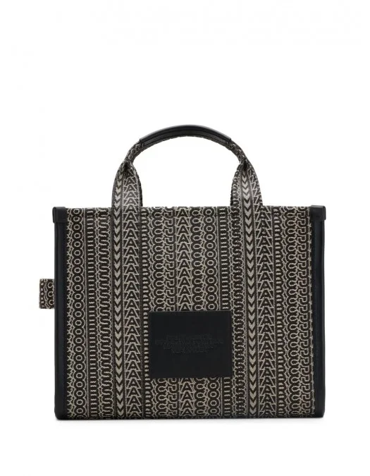 Geanta MARC JACOBS, The Large Jacquard, Tote, Beige, Black - 2F4HTT015H05261 Geanta MARC JACOBS, The Large Jacquard, Tote, Beige, Black - 2F4HTT015H05261