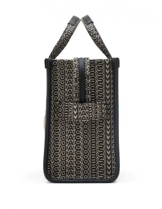 Geanta MARC JACOBS, The Large Jacquard, Tote, Beige, Black - 2F4HTT015H05261 Geanta MARC JACOBS, The Large Jacquard, Tote, Beige, Black - 2F4HTT015H05261