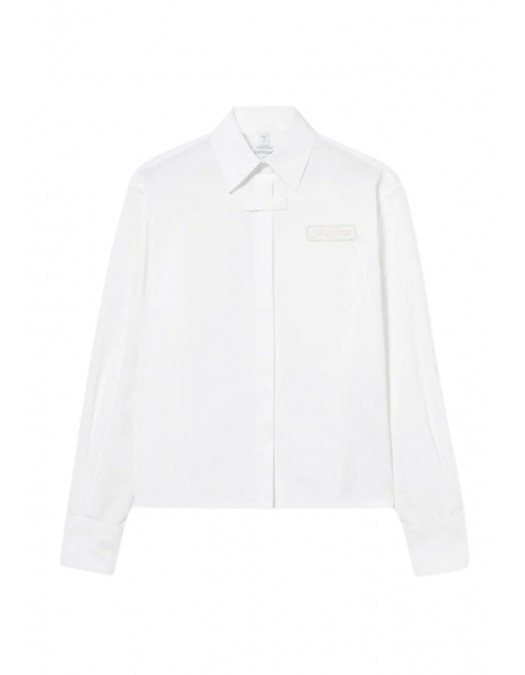 CAMASA OFF WHITE, Popeline Long-Sleeved Shirt, Alb - 2GE02RS26FAB001W101