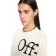 Pulover OFF WHITE, Bookish Logo Knit Sweater, Alb - 2HE10OS26KNI001W140