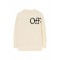 Pulover OFF WHITE, Bookish Logo Knit Sweater, Alb