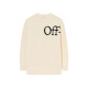 Pulover OFF WHITE, Bookish Logo Knit Sweater, Alb - 2HE10OS26KNI001W140
