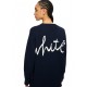 Pulover OFF WHITE, Bookish Shared Knit Crewneck, Bleumarin - 2HE10OS26KNI001W930